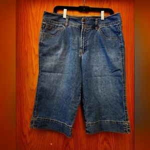 Womens denim capris